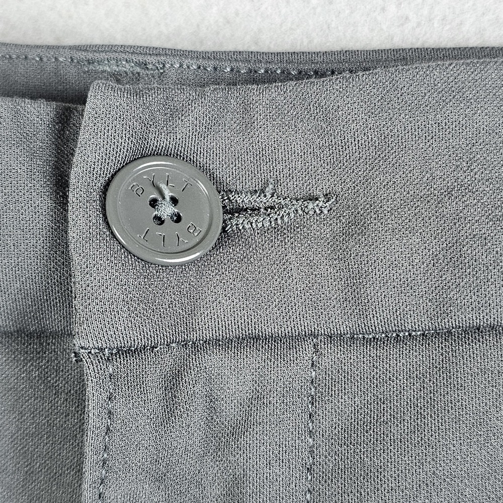 BYLT Everyday Pants Womens Large Ash Gray Lightweight Office Casual Stretch - Picture 4 of 16